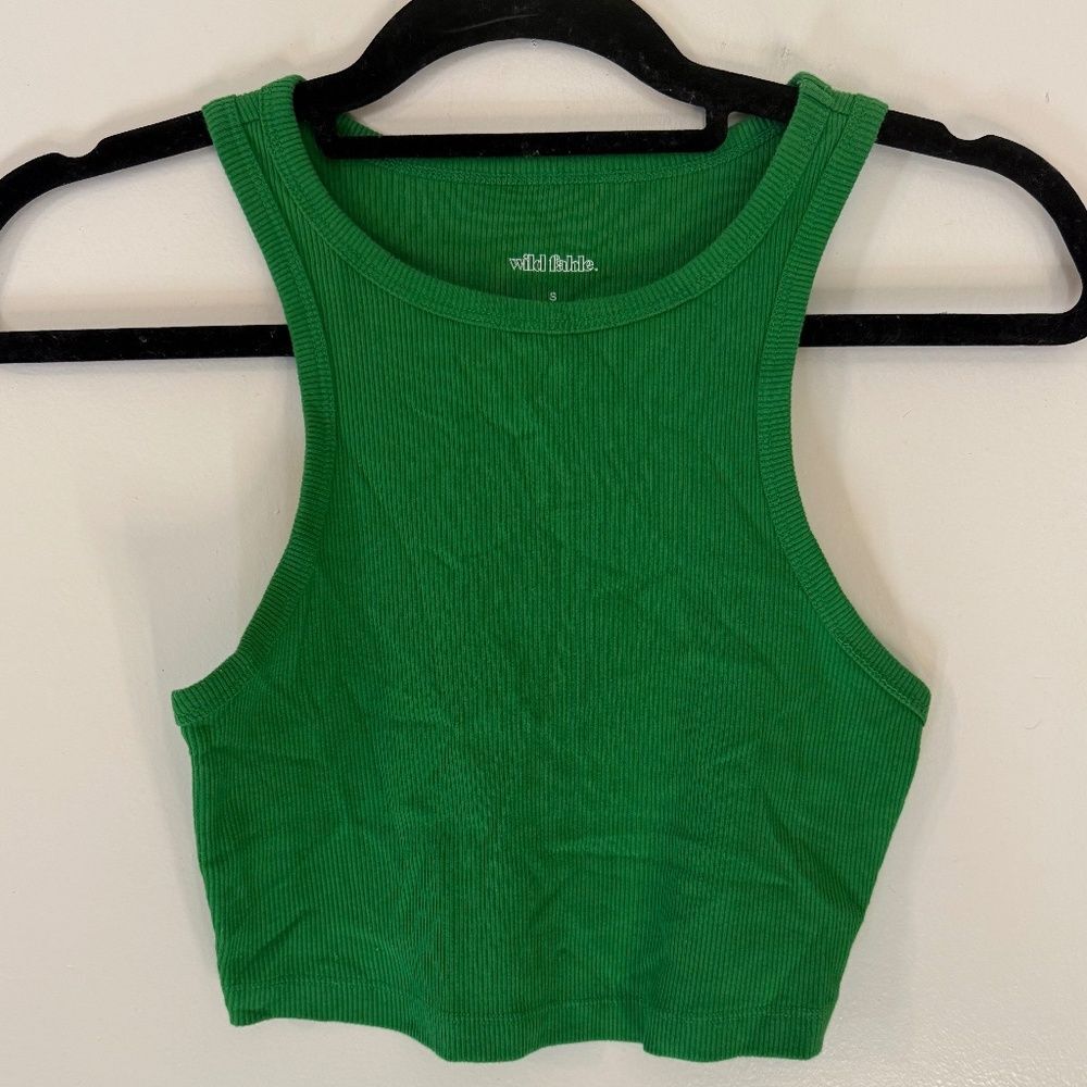 Wild Fable Green Cropped Tank